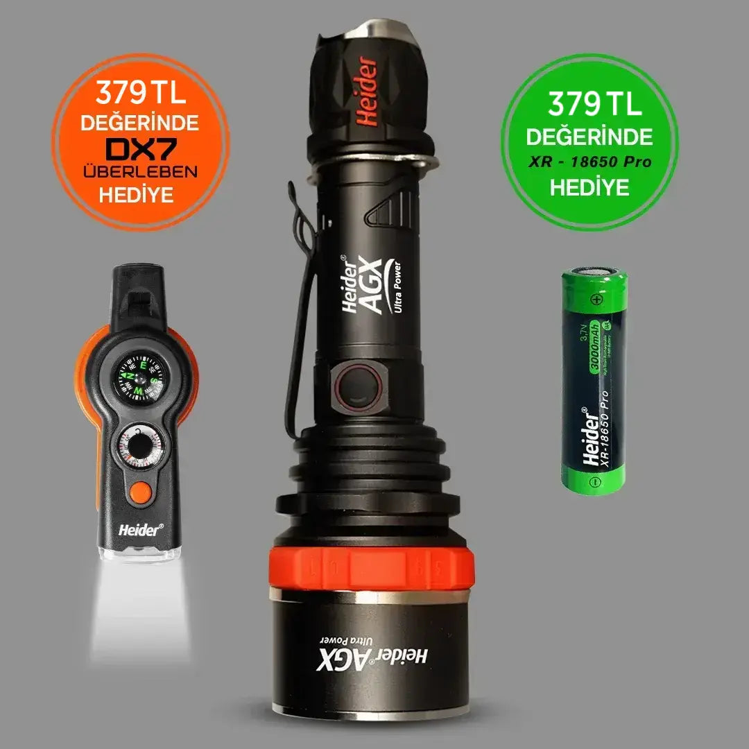 Heider AGX Ultra Power V4 - 2025 Yeni Versiyon - HDD 5+3 Mikroişlemci Driver - Dual Charge Type (USB Type-C +Adaptör)