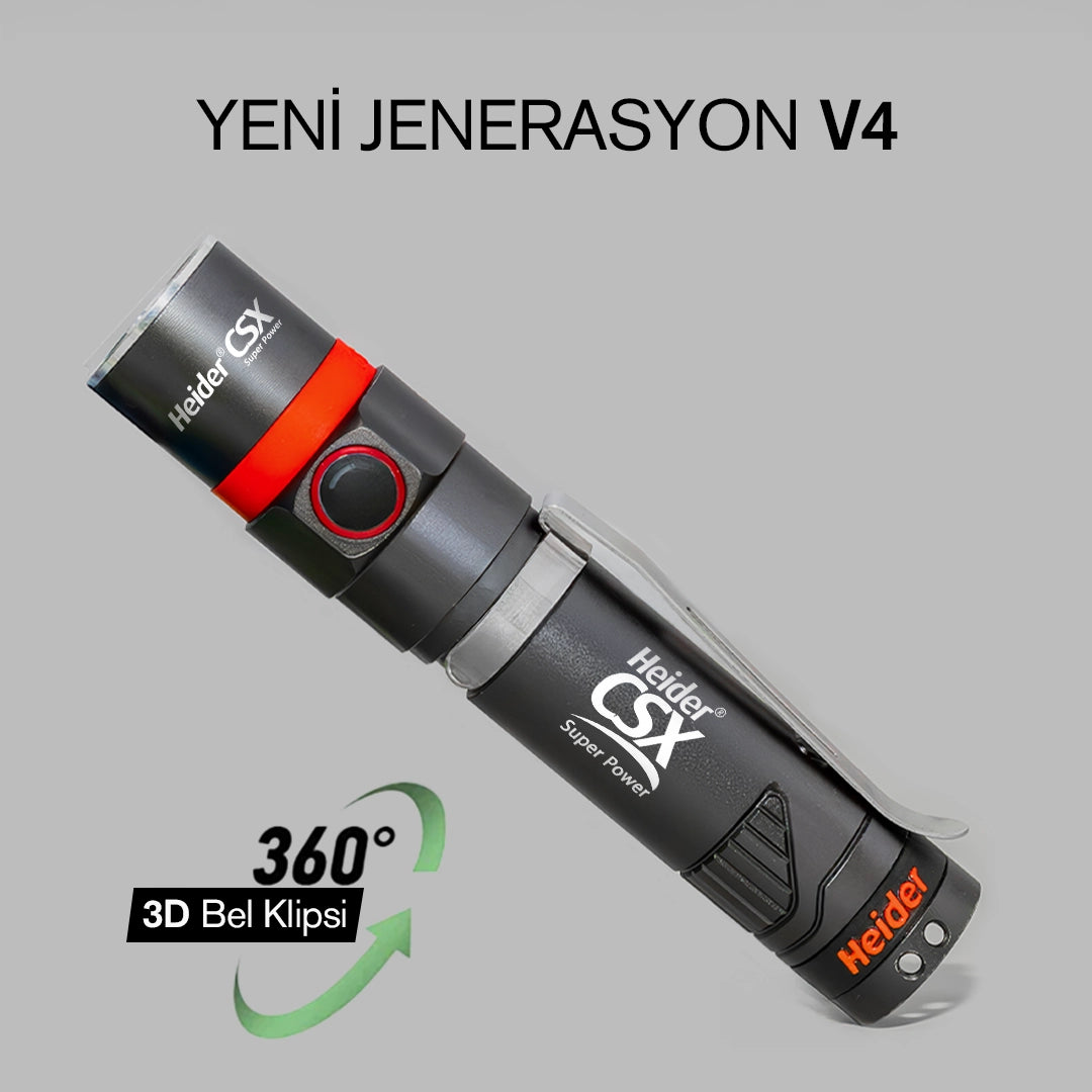 Heider CSX Super Power V4 - 2025 Yeni Versiyon - HDD 5+3 Mikroişlemci Driver - Dual Charge Type (USB Type-C +Adaptör)