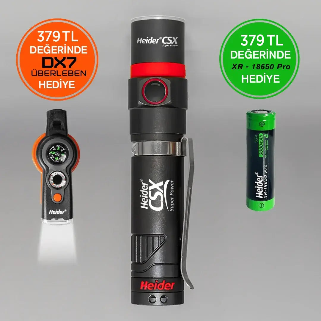 Heider CSX Super Power V4 - 2025 Yeni Versiyon - HDD 5+3 Mikroişlemci Driver - Dual Charge Type (USB Type-C +Adaptör)