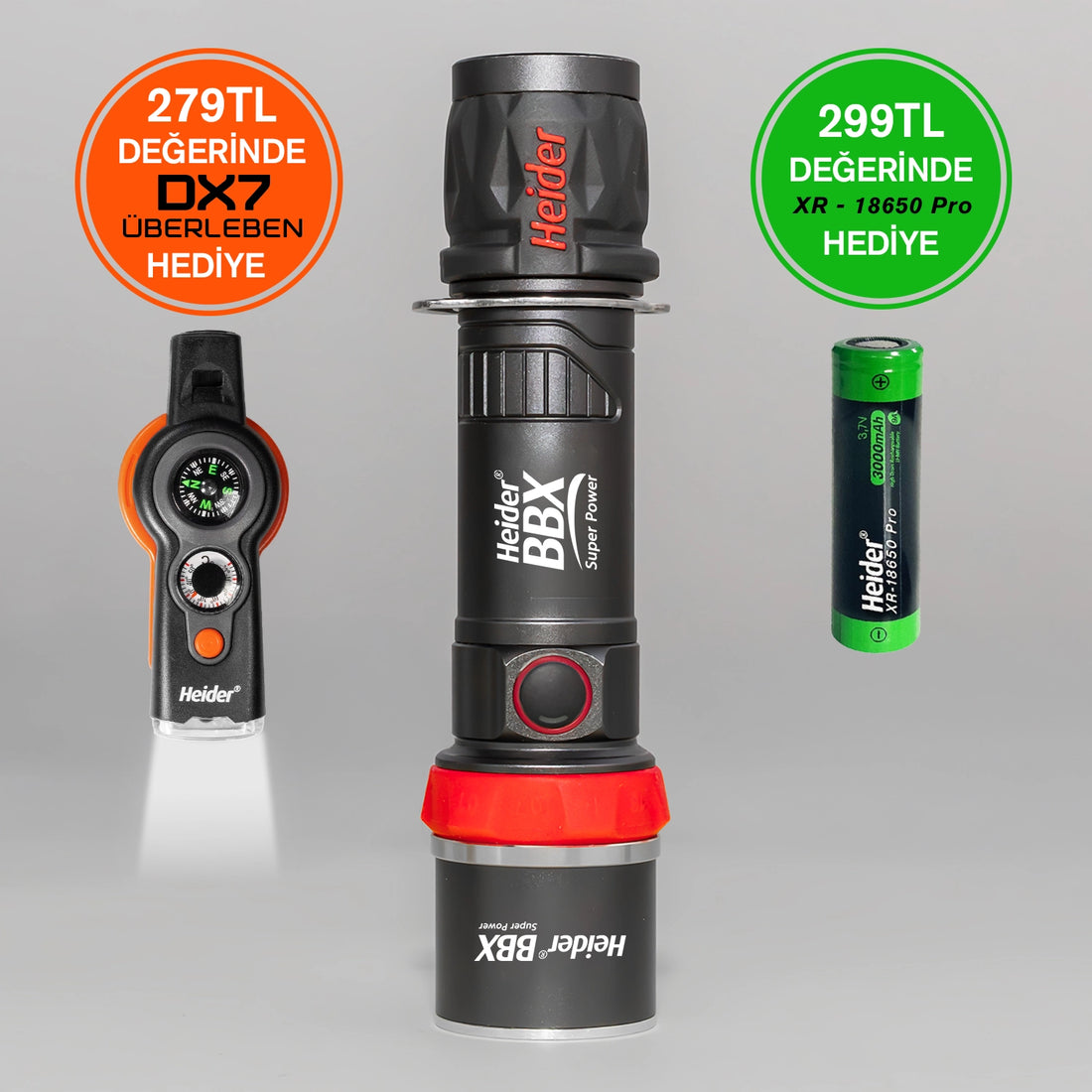 Heider BBX Super Power V4 - 2025 Yeni Versiyon - HDD 5+3 Mikroişlemci Driver - Dual Charge Type (USB Type-C +Adaptör)