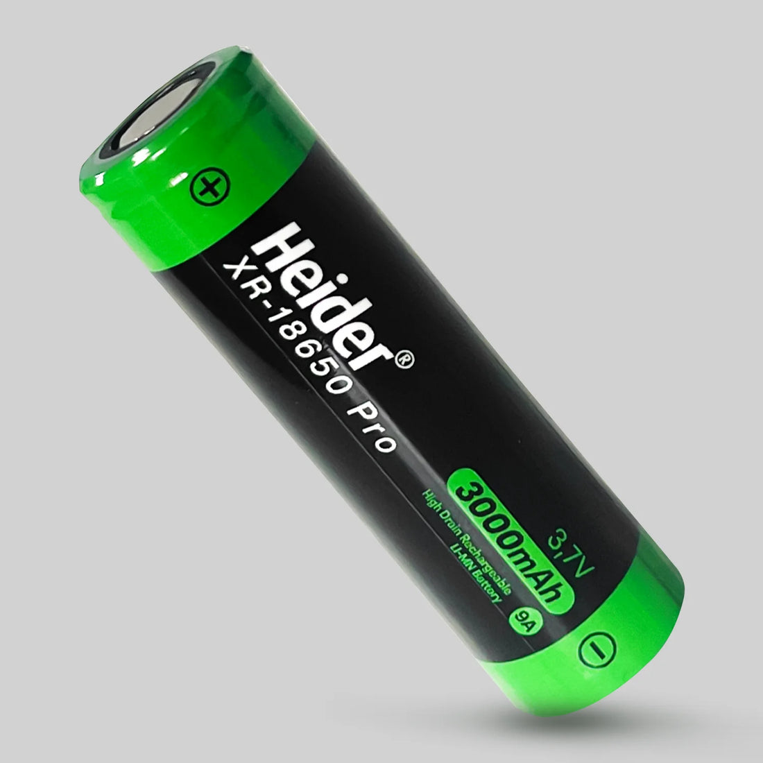 Heider XR-18650 Pro 3000mAh 3,7V High Drain Şarjlı Pil – Rohs ve Ce Sertifikalı